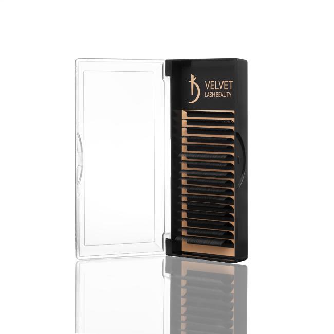 Velvet Lash Beauty Eyelash Extensions 0.07 LC Mix (16 rows, lengths 6–14 mm)